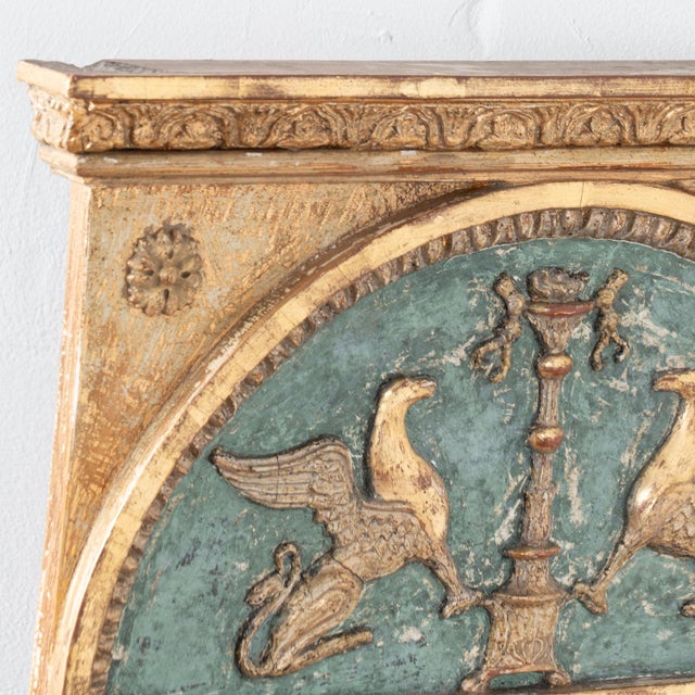 Early 19th Century Swedish Gold Gilt Trumeau Mirror For Sale - Image 4 of 13