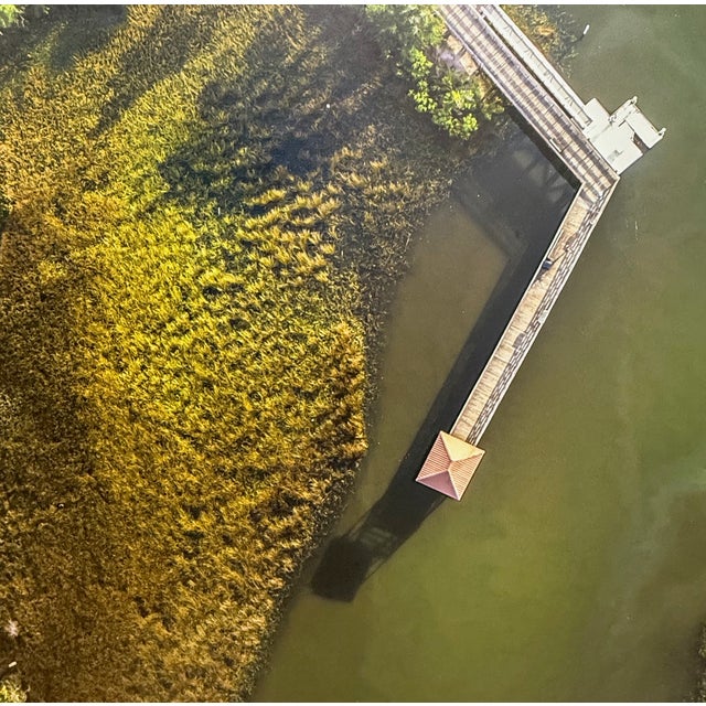 21st-Century, Untitled, Aerial Color Photograph of Dock Framed, Artist Tom Schifanella For Sale In Jacksonville, FL - Image 6 of 11