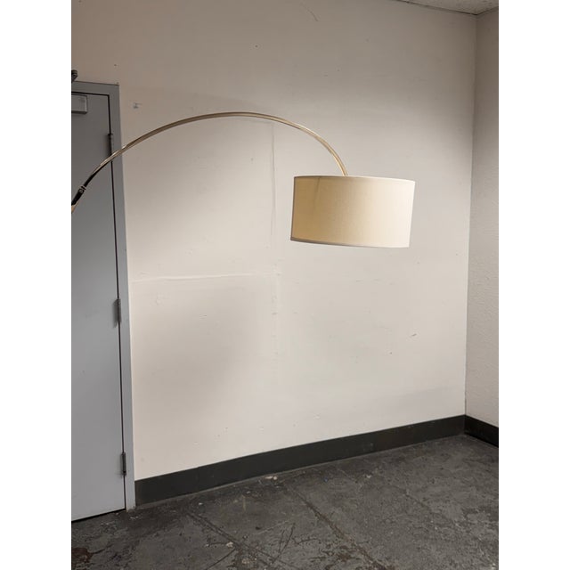 2010s West Elm Arch Floor Lamp For Sale - Image 5 of 12