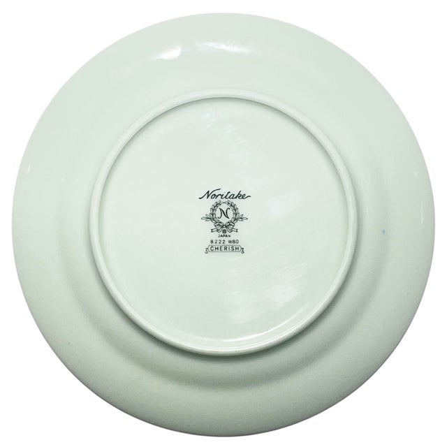 Japanese Vintage Japanese Noritake Bread and Butter Porcelain Plate For Sale - Image 3 of 4