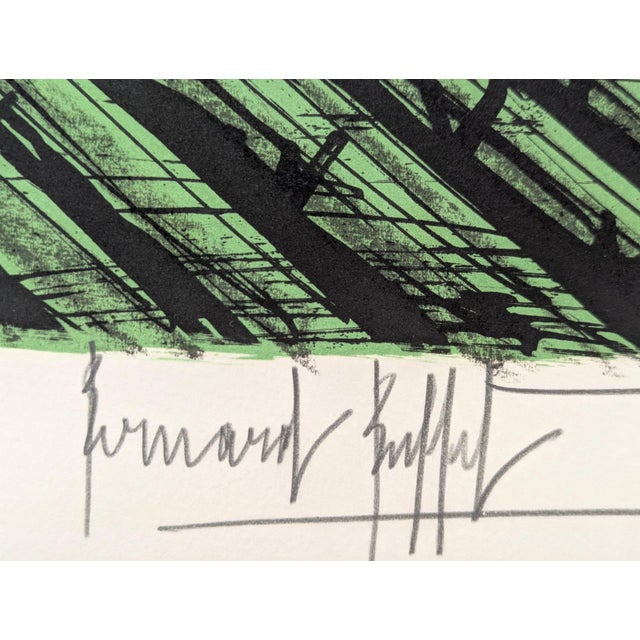 Bernard Buffet, Saint-Servan, The Solidor Tower, 1985, Lithograph For Sale - Image 4 of 5