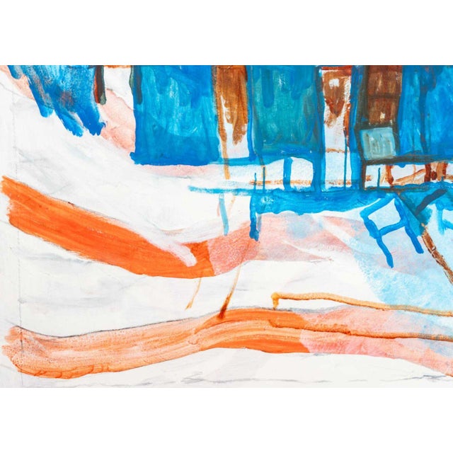 Late 20th Century Late 20th Century Domenick Capobianco Abstraction Oil on Canvas For Sale - Image 5 of 7