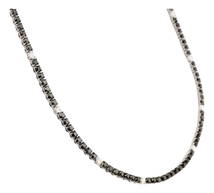 Natural diamond 27.64ct necklace in 18k god