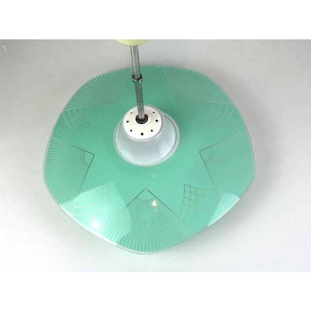 Glass Pendant Lamp, Austria, 1950s For Sale - Image 4 of 8