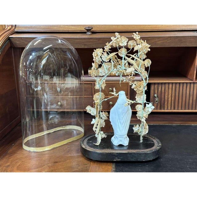 Late 19th Century Napoleon III Virgin Under a Glass Dome For Sale - Image 6 of 8