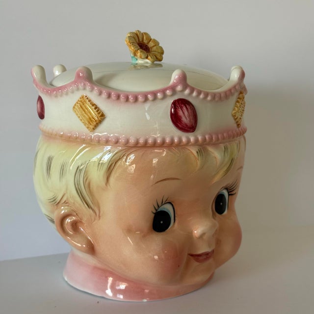 Mid-Century Modern Rare - Ucagco "Prince Boy" Ceramic Cookie Jar Japan Vintage MCM For Sale - Image 3 of 12