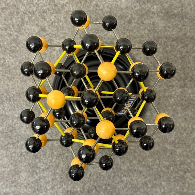BVintage Black Molecular Model, 1940s For Sale - Image 6 of 8