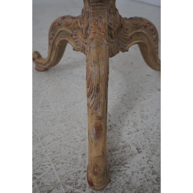 Pair Maitland Smith Faux Branch Form Marble Top Pedestals For Sale - Image 13 of 15