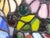Vintage 1990s Artisan Stained Glass Floral Lampshade by Anne Thomason For Sale In Phoenix - Image 6 of 8