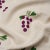 Schumacher SAMPLE - Schumacher X Caroline Z Hurley Grapes Hand Block Print Fabric In Purple On Natural For Sale - Image 4 of 7