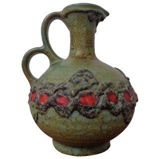 Model 1303 Lava Ceramic Double Handled Vase from Marei, 1970s For Sale