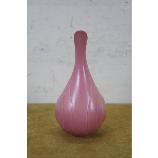 Ceramic 2015 Rookwood Pottery Pink Swirl Art Deco Bud Vase 10106-D MMXV 6" For Sale - Image 7 of 11