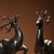Late 20th Century Pair of Vintage Chinese Gilt Bronze Deer Figures – Standing Auspicious Deer Sculptures For Sale - Image 5 of 9