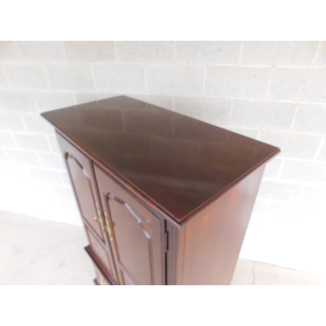 Brown Thomasville Cherry Collection Georgian Style Fitted Interior Armoire Chest 41"w For Sale - Image 8 of 13