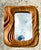 Late 20th Century Vintage Hand Carved Wave Mirror For Sale - Image 5 of 12