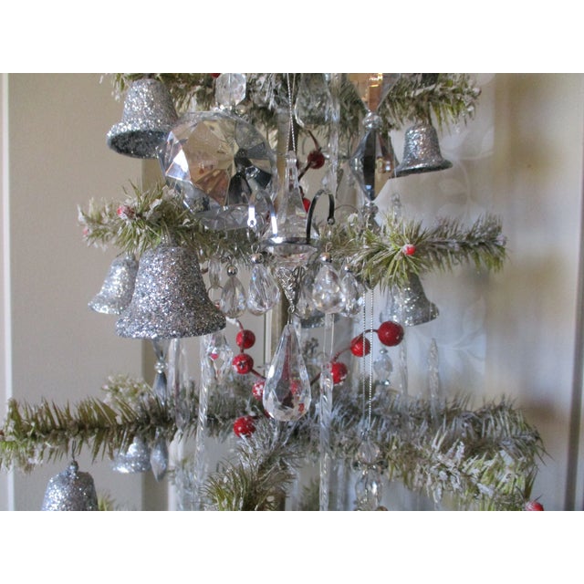 Old Replica of Antique First Artificial Christmas Tree With Ornaments Rare Find 36" For Sale - Image 10 of 16