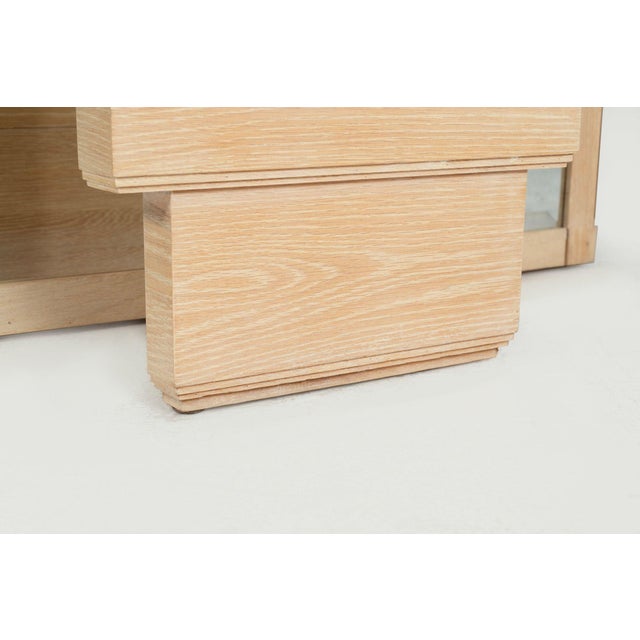 Jay Spectre Console for Century Furniture– Cerused Oakwood 1985c. For Sale In Chicago - Image 6 of 9