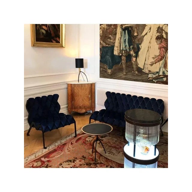 Metal Set of Matrice Chairs by Plumbum For Sale - Image 7 of 10