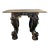 Unique vintage custom made side table with hand carved legs.