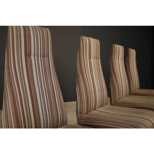 Brown Set of Four Dining Side Chairs by Adrian Pearsall for Craft Associates, 1960s For Sale - Image 8 of 18