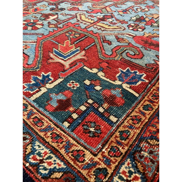 Textile Antique Heriz Rug, 1920s For Sale - Image 7 of 18