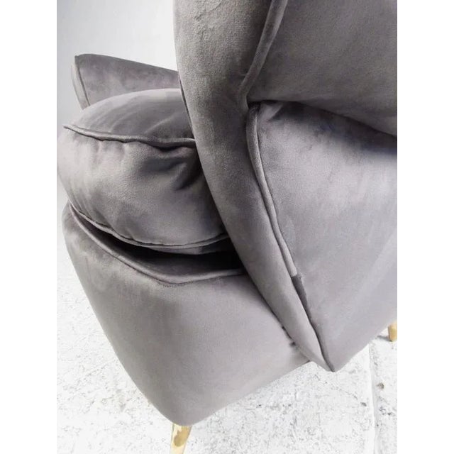 Metal Italian Modern Lounge Chairs for Arredamenti Isa - a Pair For Sale - Image 7 of 11