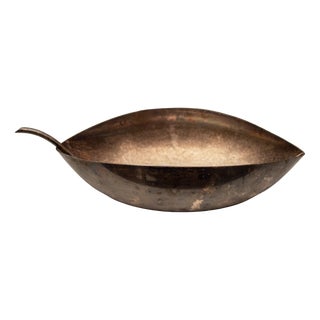 Silver-Plated Gallia Leaf Pocket Emptier by Lino Sabattini for Christofle, France, 1950s For Sale