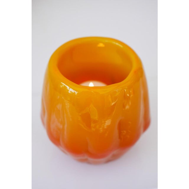 Art Glass Candleholder by Göte Augustsson Ruda Glasbruk For Sale - Image 9 of 16