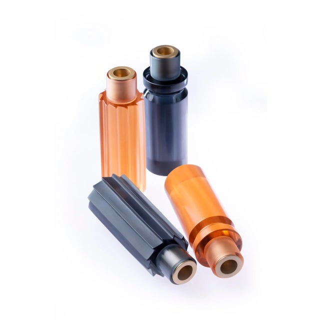 Lume Plissé Candlestick by Federico Peri for Purho Murano For Sale - Image 7 of 8