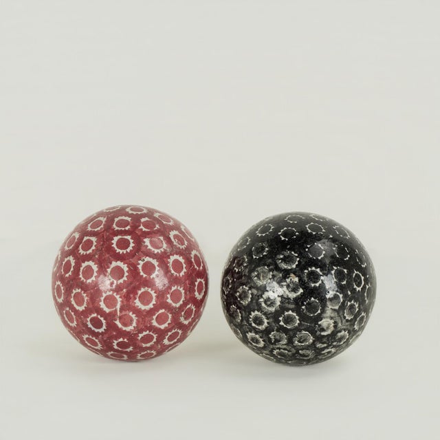 Late 19th Century Antique English Lawn Balls Collection For Sale - Image 5 of 6
