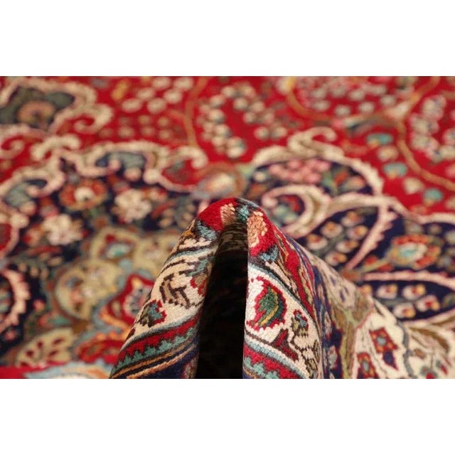 Middle Eastern Hand-Knotted Tabriz Rug For Sale - Image 9 of 11