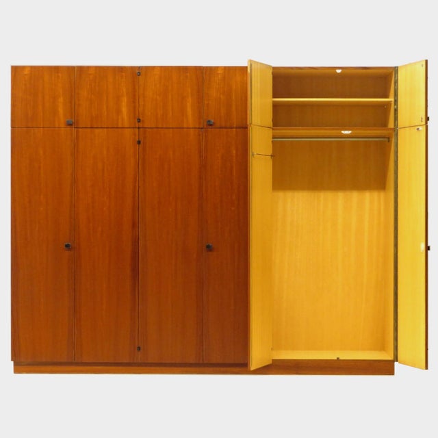 Large Mid-Century Modern Wardrobe in Teak, 1960s For Sale - Image 6 of 10
