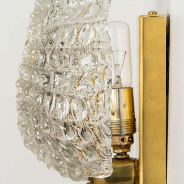 Gold Large Wall Sconces in the style of Barovier & Toso, Italy, 1960s, Set of 2 For Sale - Image 8 of 18