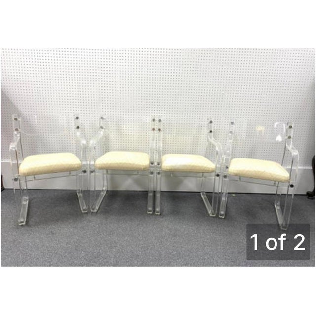 Mid-Century Lucite Chairs For Sale In Phoenix - Image 6 of 7