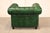 Chesterfield Style Pair of Green Leather Club Chairs For Sale - Image 14 of 16