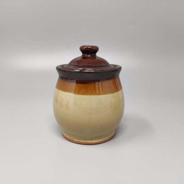 Italian Faenza Ceramic Handmade Coffee Set, 1970s For Sale - Image 4 of 7