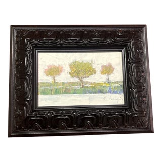 Contemporary Original Stephen Heigh Three Trees Landscape Painting For Sale