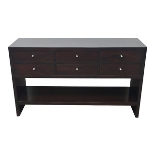 Baker Modern Mahogany Console Table For Sale