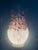 Vintage Hand-Blown Spotted Art Glass Flame Crown Lamp Shade For Sale - Image 11 of 11