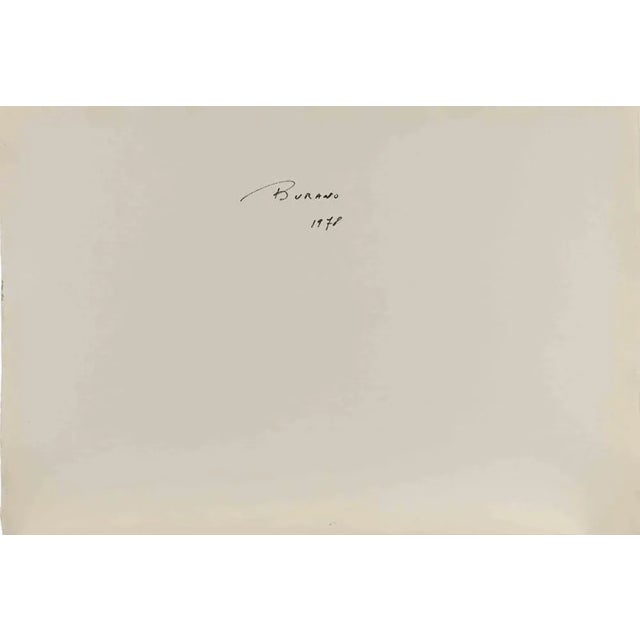 Watercolor on heavy paper realized by Carlo Ravagnan in 1978. Hand signed lower right. Hand signed and dated on rear....