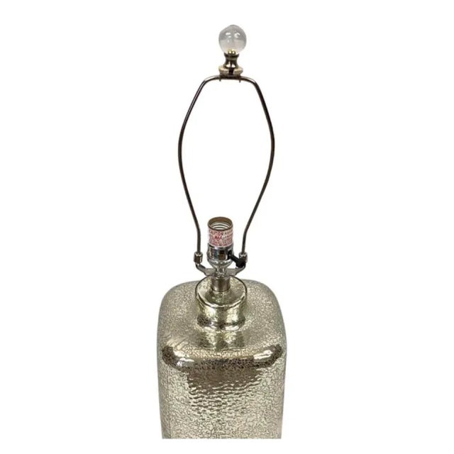 Mid-Century Modern Faux Mercury Glass Table Lamp For Sale - Image 3 of 9