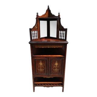 19th Century Rosewood Corner Etagere For Sale