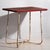 Metal Antique Red Garden Table, 1920s For Sale - Image 7 of 7