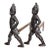 Pair of American Cast Iron “Hessian Soldier” Andirons For Sale