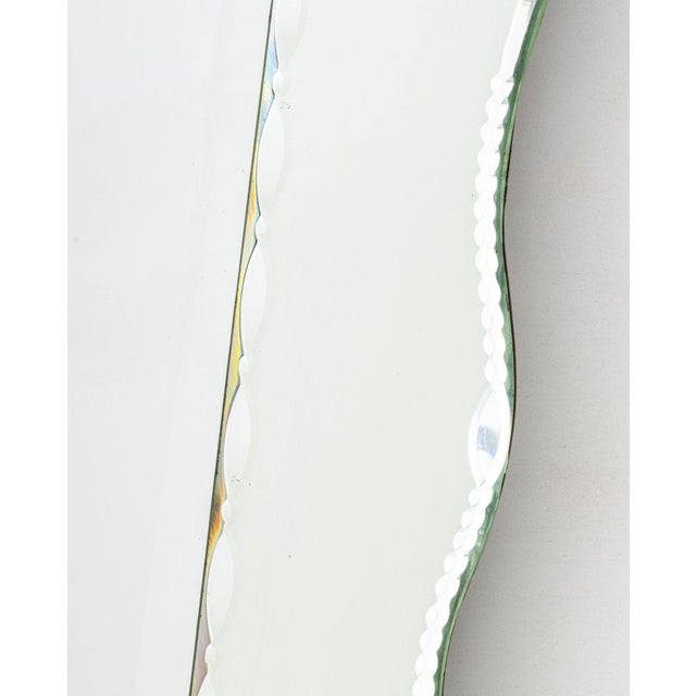 Late 20th Century Vintage Venetian Style Framed Beveled Glass Mirror For Sale - Image 5 of 8