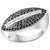 0.8 Carat Black and White Diamond Ring 18 Karat White Gold, Size 7 For Sale - Image 15 of 18
