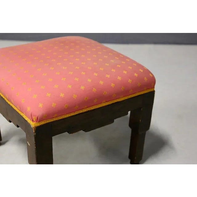 French Futurist Stool by Pierre Chareau, 1910s For Sale - Image 3 of 7