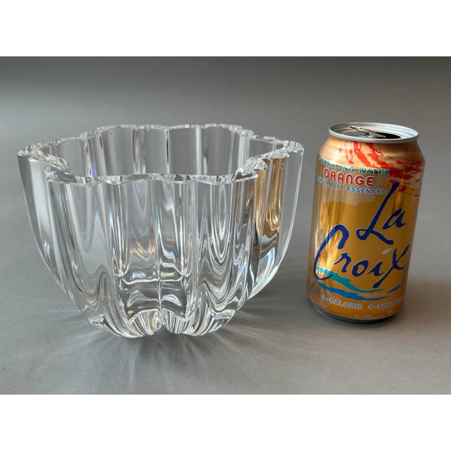 Traditional Vintage Kosta Boda Crystal "Olivia" Line Bowl Designed by Anna Ehrner For Sale - Image 3 of 12
