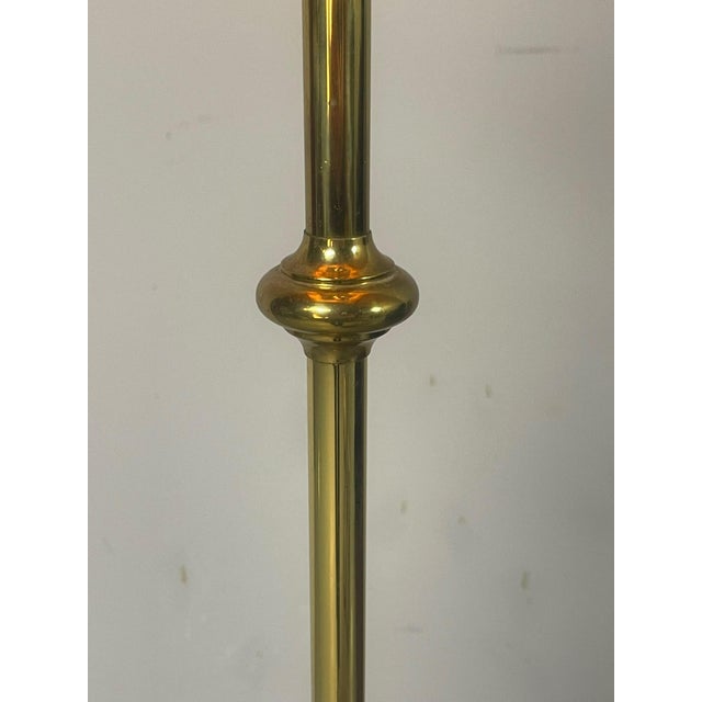 Hollywood Regency French Brass Floor Lamp in the style of Maison Charles. France, 1970s For Sale - Image 17 of 18