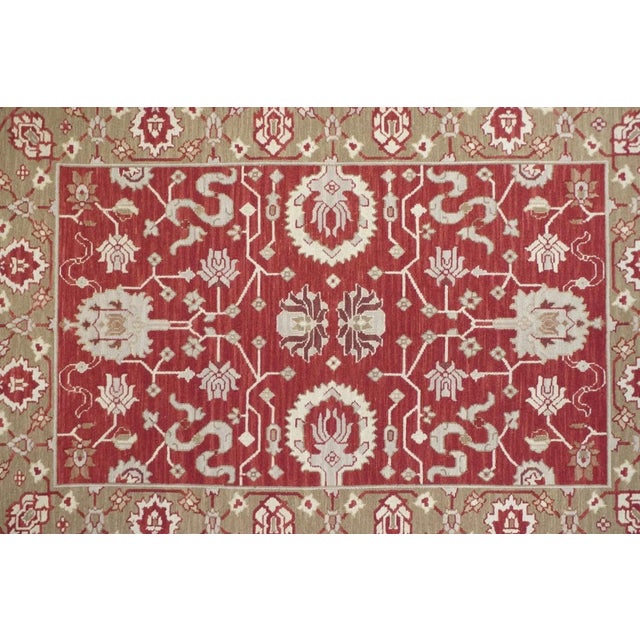 Traditional Sumak Rug 4'1'' X 6'1'' For Sale - Image 3 of 10